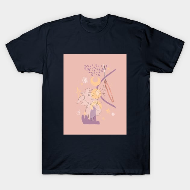 Aerial Hoop in the night T-Shirt by LaBellaCiambella